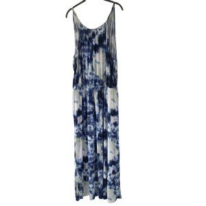 So Tie Dye Sleeveless Maxi Dress, Size XXL